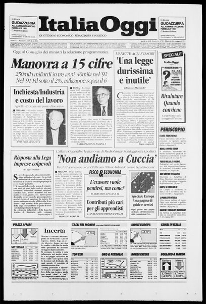 Italia oggi : quotidiano di economia finanza e politica